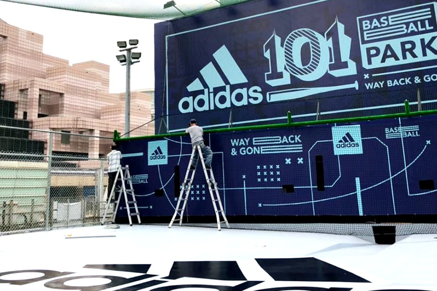 Adidas 101 籃球公園活動佈置案例