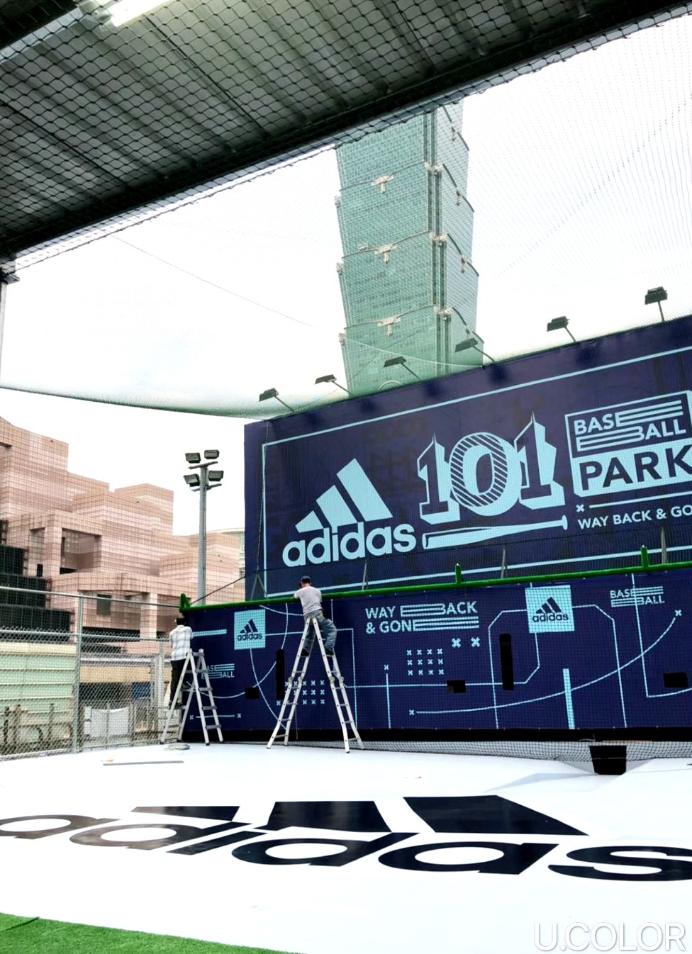 Adidas 101 籃球公園活動佈置案例