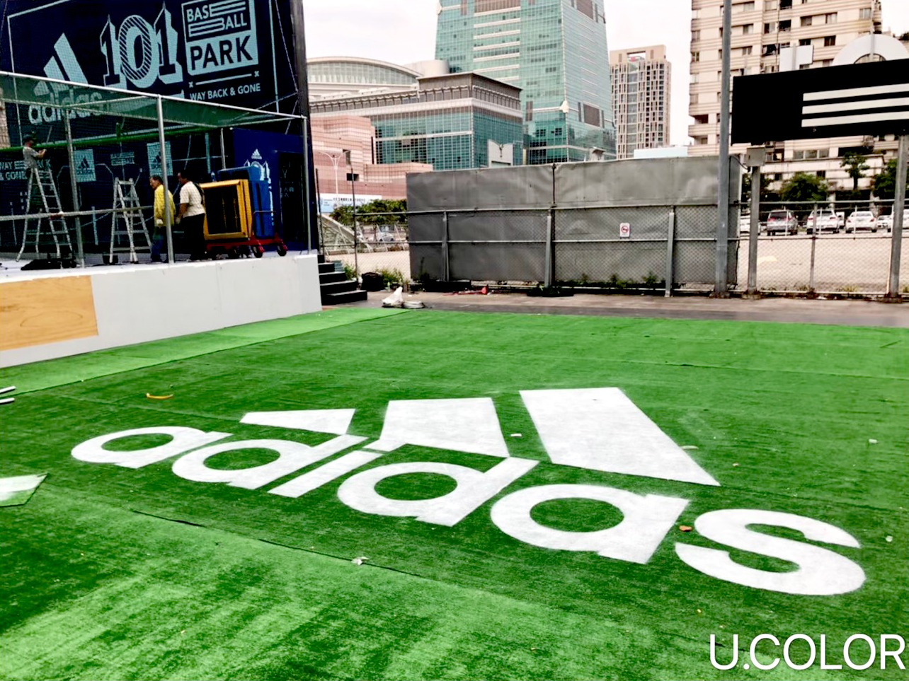 Adidas 101 籃球公園活動佈置案例